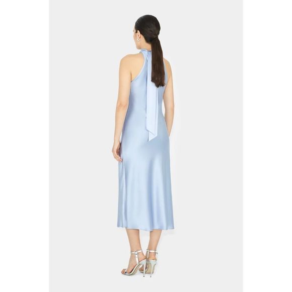 GALVAN LONDON Scallop Sienna Dress - Ice Blue FR40/US8 $1495 - Picture 3 of 15